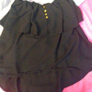 Black HiLow Tube Top